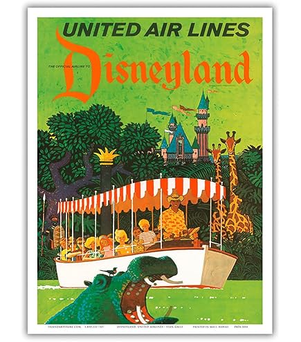 【新品】Poster Art Disneyland ディズニーランド ポスター ディズニー テーマパーク「ファンタジーランド/ダンボ/マッド